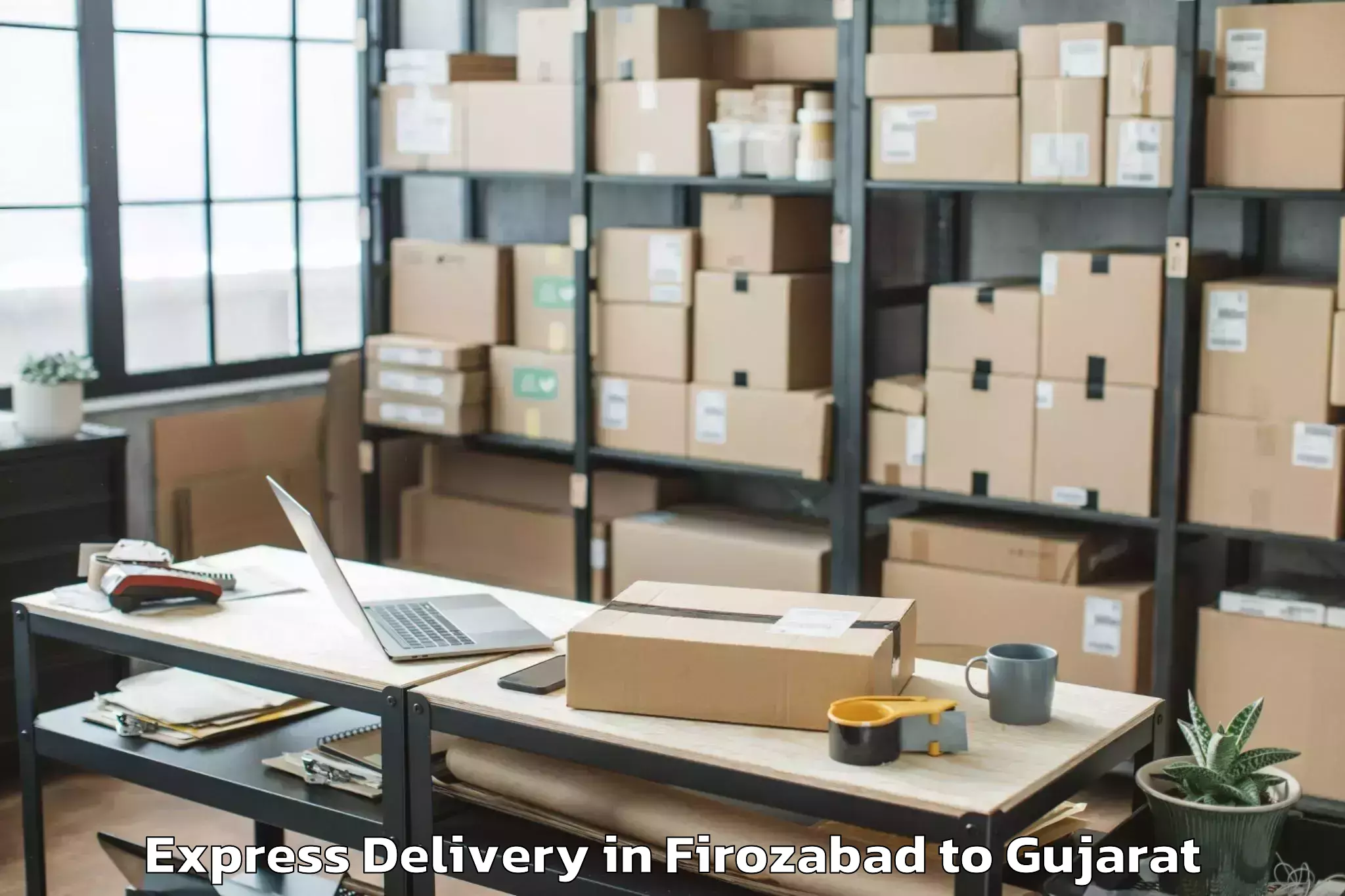 Discover Firozabad to Amreli Express Delivery